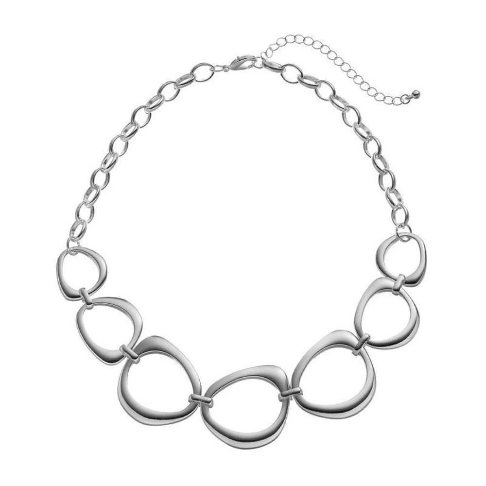 Croft & Barrow Abstract Hoop Necklace